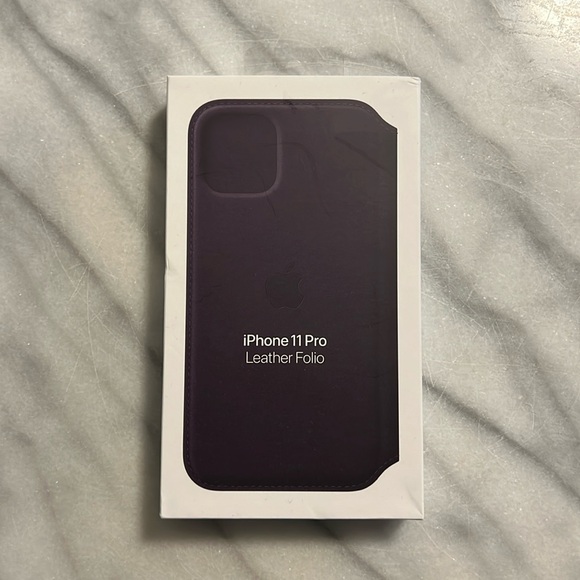Apple Other - iPhone 11 Pro Leather Folio Augergine (Brand New)